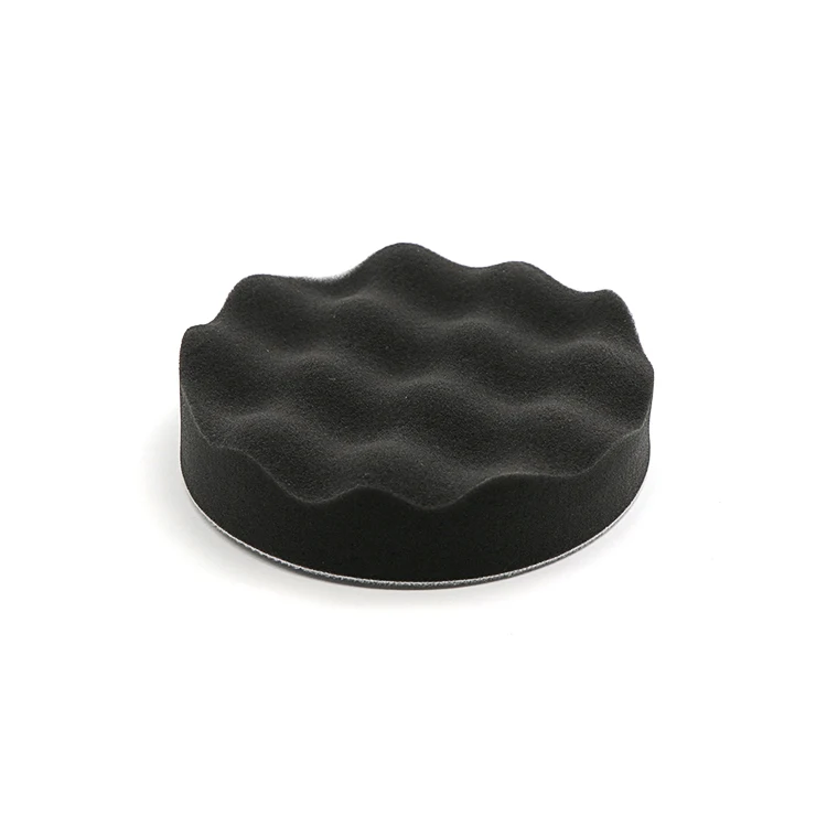 Customizable Black Waffle Buffing Side Car Sponge Polishing Pad Foam