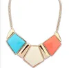 New Candy Color Collar Necklaces Pendants Fashion Statement Metal Choker Necklace For Women 2019 Vintage Jewelry Accessories