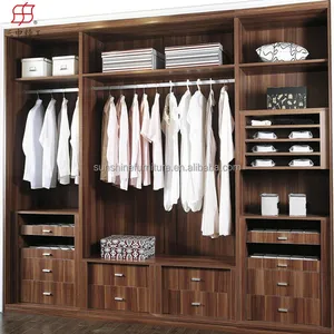 Cheap Modern Bedroom Wall Plywood Wardrobe Design