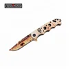 Camouflage Coated All Parts Stainless Steel Unique design Outdoor Surviving floding knife