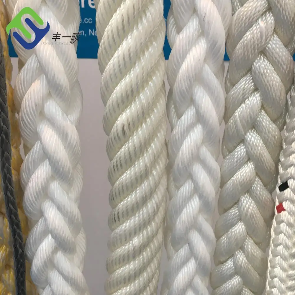 8 Strand 3 Inch Diameter Color Nylon Braided Marine Ropes - Buy Nylon ...