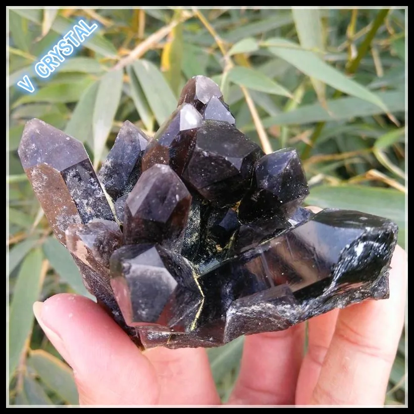 Wholesale Natural Rough Rock Black Obsidian Crystal Cluster Black ...