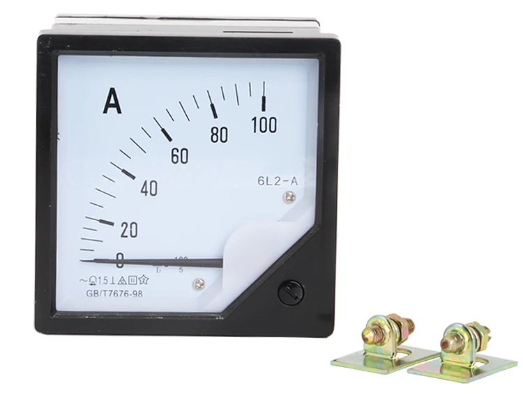 6L2-A Square Panel Current Meter - Accurate AC Analog Ampere Meter