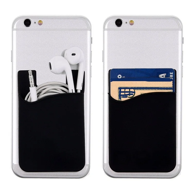 2018 Plastic 3m Adhesive Smart Card Holder And Wallet Silicone Card