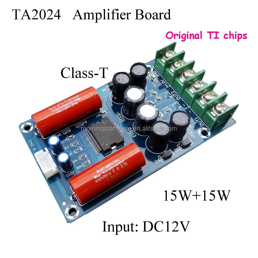 Details about   SMAKN Fully Finished Tested PCB Power Amplifier Board 12V 2x15W MKll TA2024 