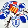 Manufacturer FC jersey patches sports team patches 3d flock soccer team patches