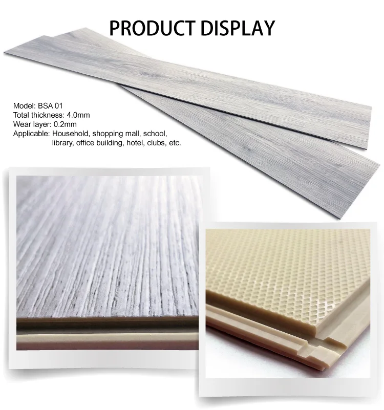 4mm High Quality Interlocking SPC Laminate Flooring