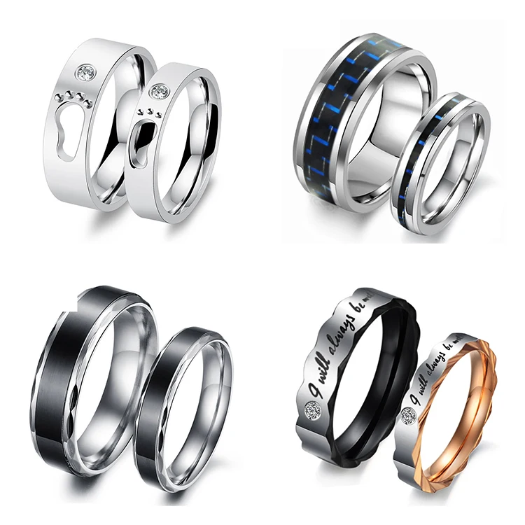 Gear Couple Ring Jewelry 