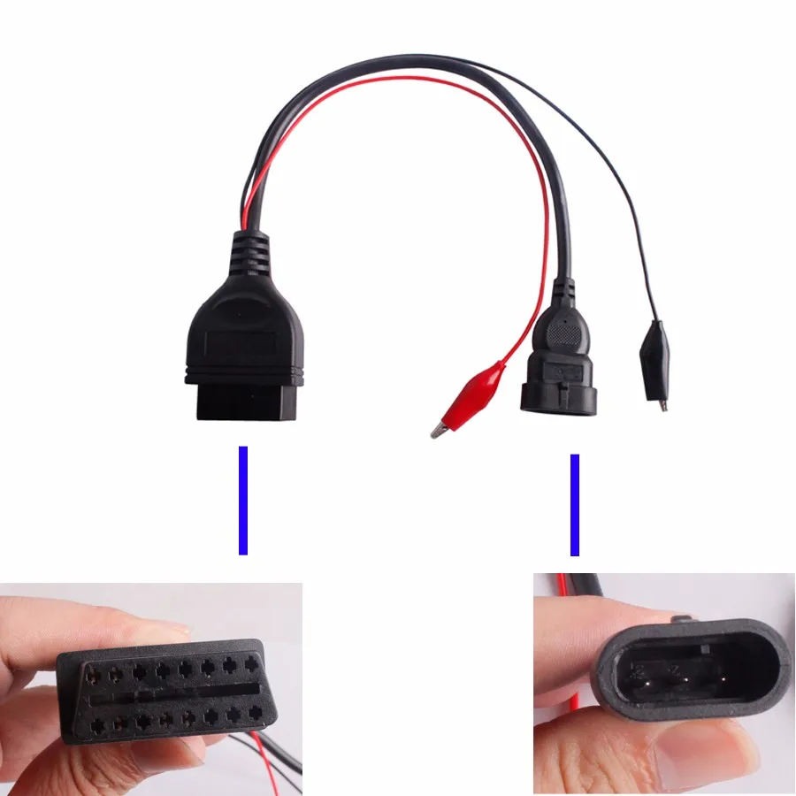 3 Pin to 16 Pin Connector Diagnostic Cable OBD2 Adapter for Fiat Alfa Lancia 