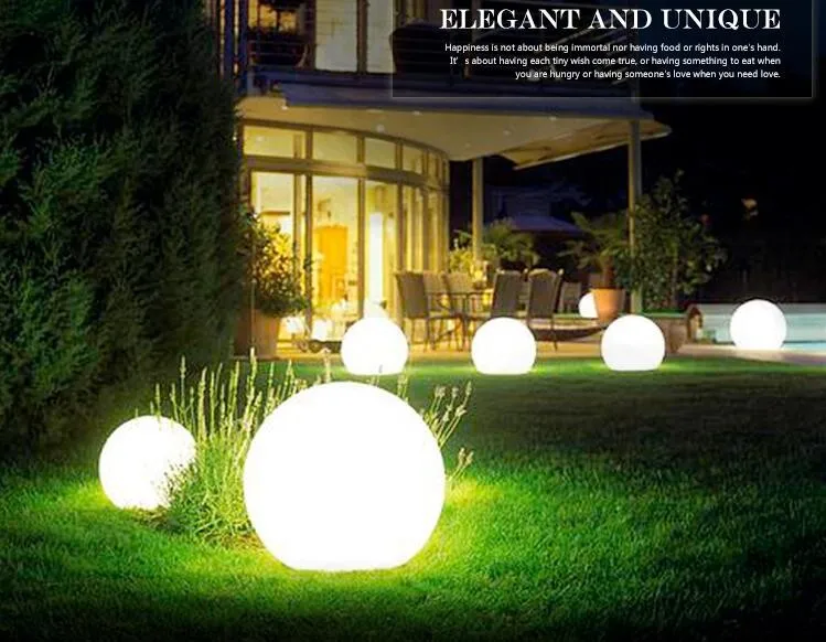 15 80cm Color Changing Led Ball Light With Rechargeable Battery