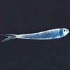 7.5cm 2.1g soft fish lure split tail shad fishing lure