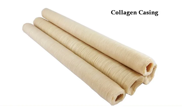Food grade edible 25mm Halal artificial collagen sausage casings