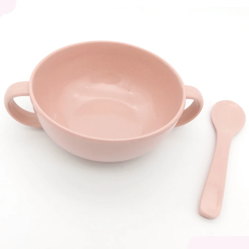 Reusable Bamboo Fiber Serving Plate Tray Sets Tableware Microwave Safe