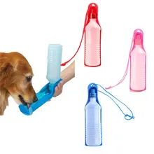 500ML Plastic Foldable Pet Dog Cat Travel Water Drinking Feeder Bottle Bowl
