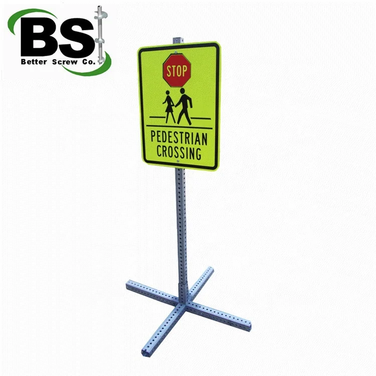 all kinds of colors powder coated perforative metal square tube sign post