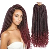 New Arrival 16 Inch 20 Roots/ Pack Synthetic Goddess Faux Locs Curly Crochet Braids For Black Women
