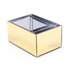 Cheap clear plexiglass mirror acrylic container jewelry storage cube boxes eyeglass sunglass display case
