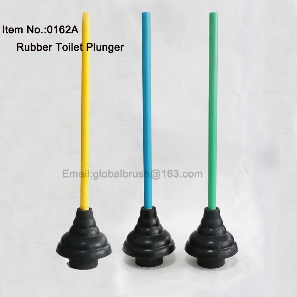 Item No.0162a Black Rubber Force Cup Plunger With 21"colorful Paited