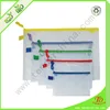 Mesh A4/A5/B5/F/Customized Size Clear PVC Zipper Document Bag