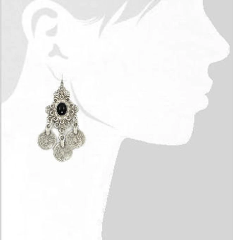 Fancy Retro Hollow Diamond Color 6 Pairs Combination Bohemian Suit Fashion Female Earrings