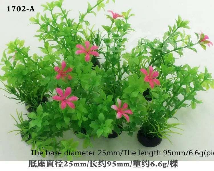 10 Pcs Plastik Aquarium Tanaman Plantas Ikan Akuarium Dekorasi