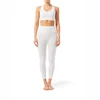 OEM White Plaid Sports Fitness Wear Yoga Set