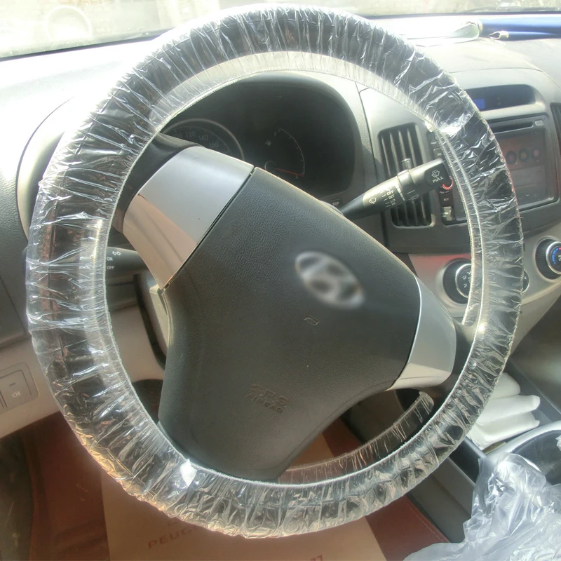 Pe Disposable Steering Wheel Cover 14 Inch Buy Pe Disposable Steering