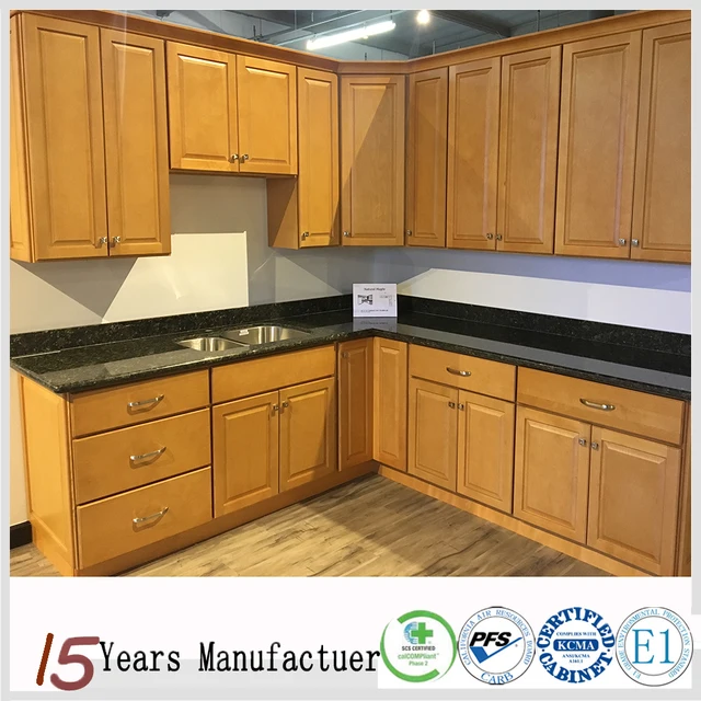 American Classic Nature Maple Sample Kitchen Cabinets For Sale