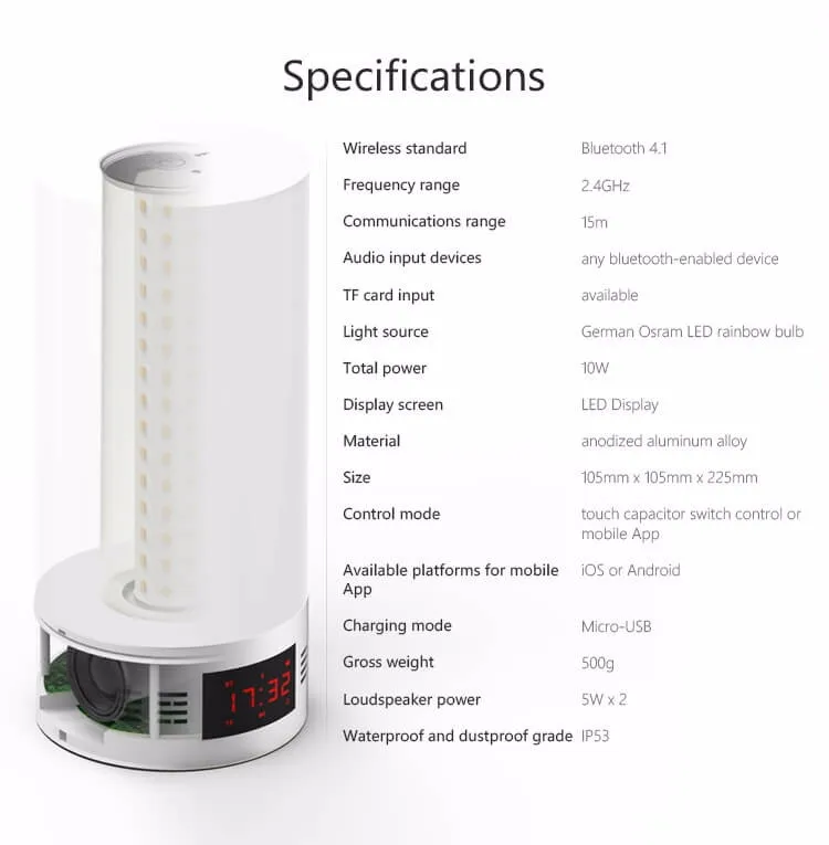 Jakcom BLM Smart Music Lamp 2017 New Product Of LED Table Lamps Hot Sale With smartphone led desk lamp for home