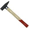 Machinist hammer with steel ring neck protection wooden handle carbon steel forged head