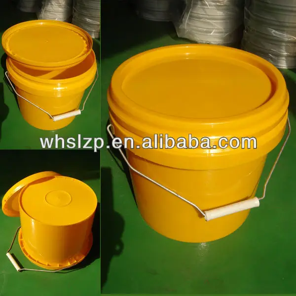 5l Colored Plastic Pail With Lid For 