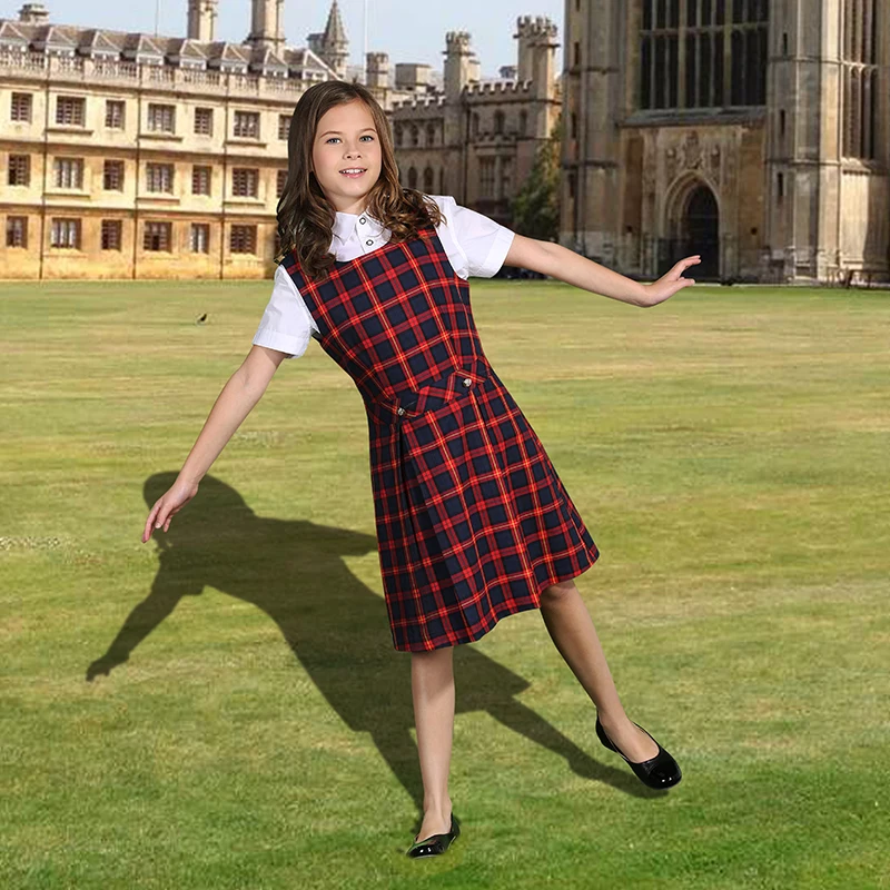 Nursery School Uniform Designs Cotton Girls Pinafore, View Nursery