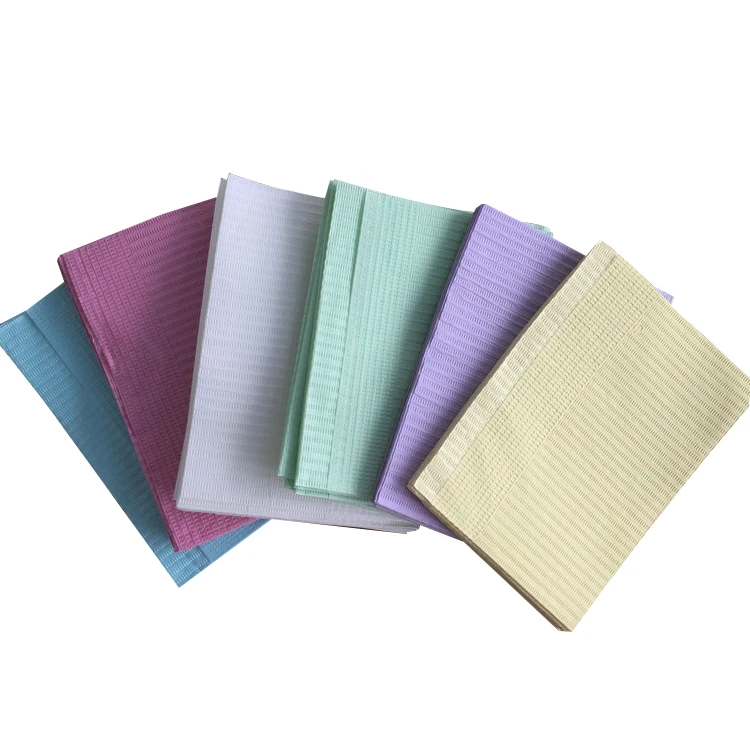 Medical Use Waterproof Disposable Dental Bib For Dentist 3ply 33x45cm