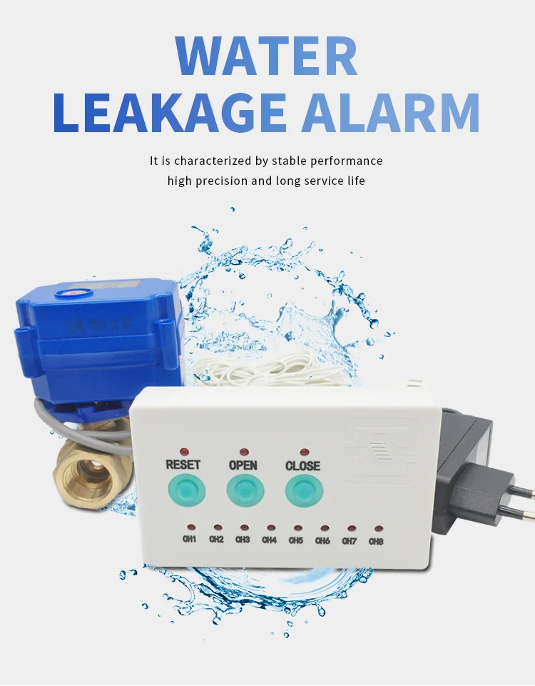 Water Leak Detection With Sensor And Valve For Smart Home Buy Water Leakage Detectionwater 7308