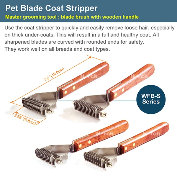 stripping comb for dogs grooming