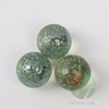 20pcs 25mm green sesame seed white transparent solid glass balls 2.5cm color glass marble christmas balls toys