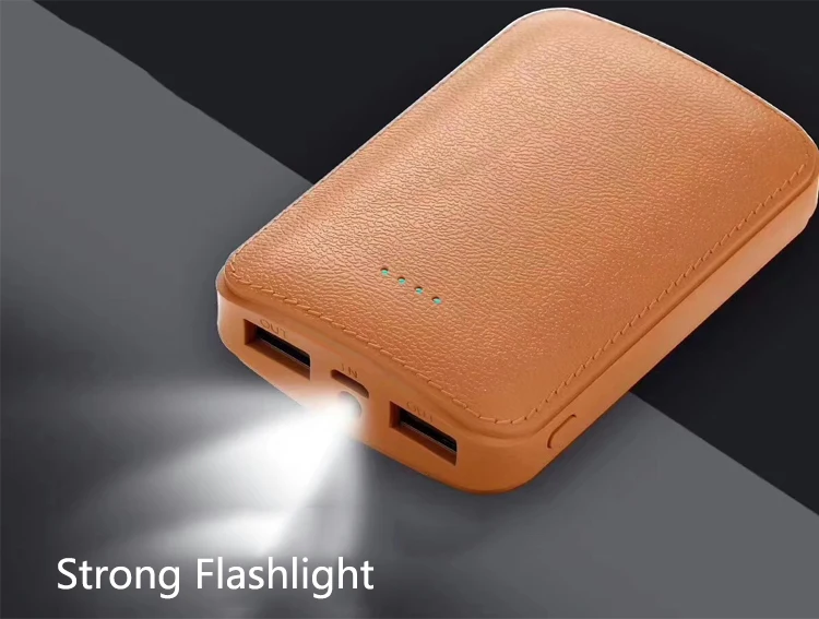 leather power bank 6000mah