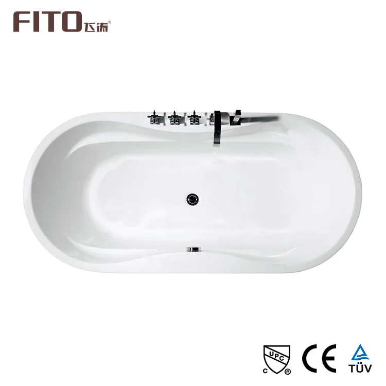 High Glossy Both Good Quality Bath Tub Oval Freestanding Acrylic