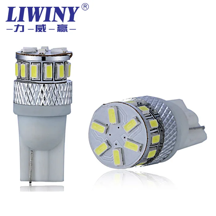 free shipping  liwiny  amazon top seller 12v T10 3014 18smd led canbus car bulbs for auto car wholesale from china