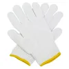 Deliwear Nature White Cotton Knit Base Layer Work Glove Liner for Construction