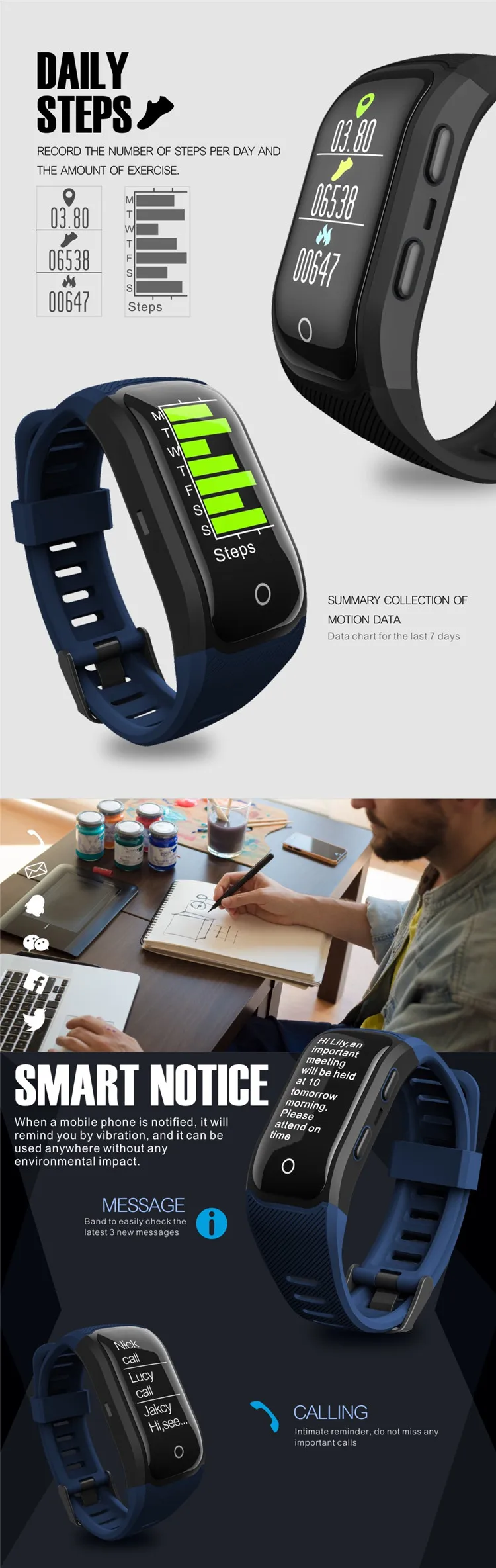 S908s Ip68 Waterproof Gps Fitness Tracker Smart Bracelet With Bluetooth Gps Bracelet Personal