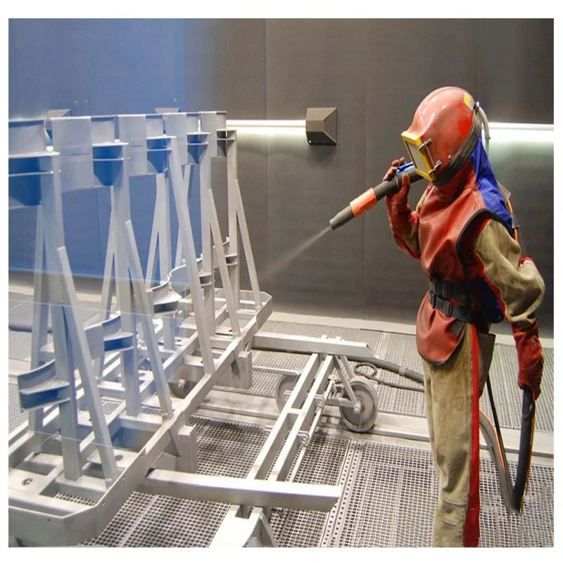 Sand Blasting Chamber For Steel Parts Shot Blasting Buy Sand Blasting