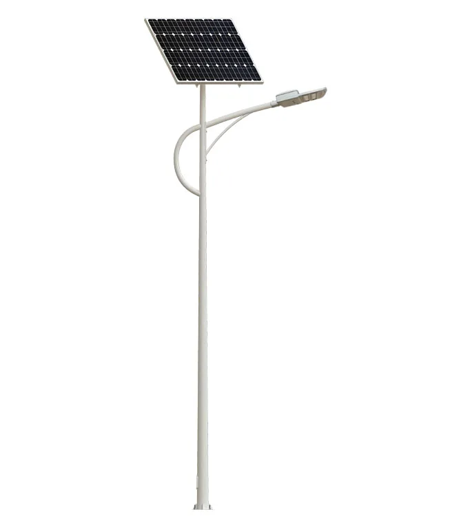Cheap prices of 12v 24v dc 60w 80w 100w solar power led street light with built in battery on top
