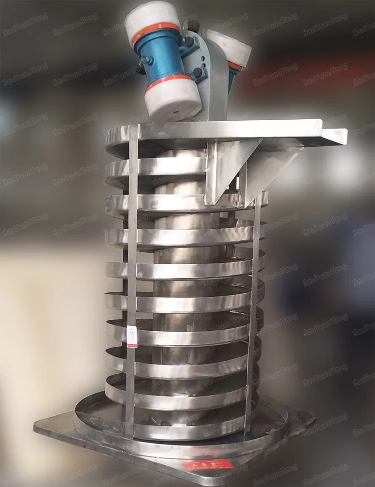 cooling vertical vibrating spiral elevator conveyor