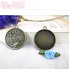 Fit in 25mm Round Shape Metal Cameo Setting Scorpio Pendant