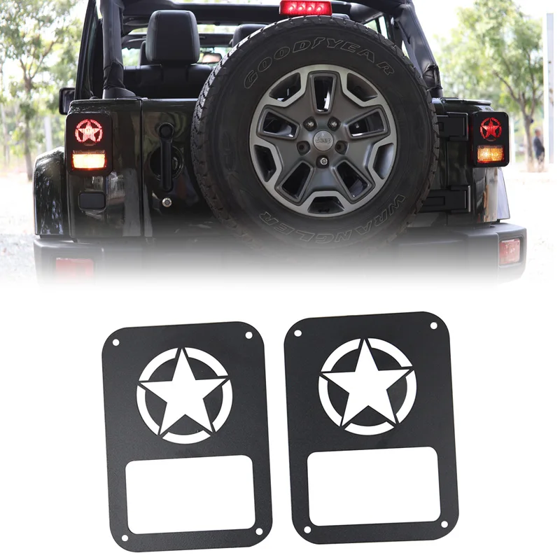 Freedom Star Black Tail Light Guards Covers For Jeep Wrangler Jk & Unlimited  - Buy Tail Light Covers,For Jeep Tail Light Covers,For Jeep Wrangler Tail  Light Covers Product on 