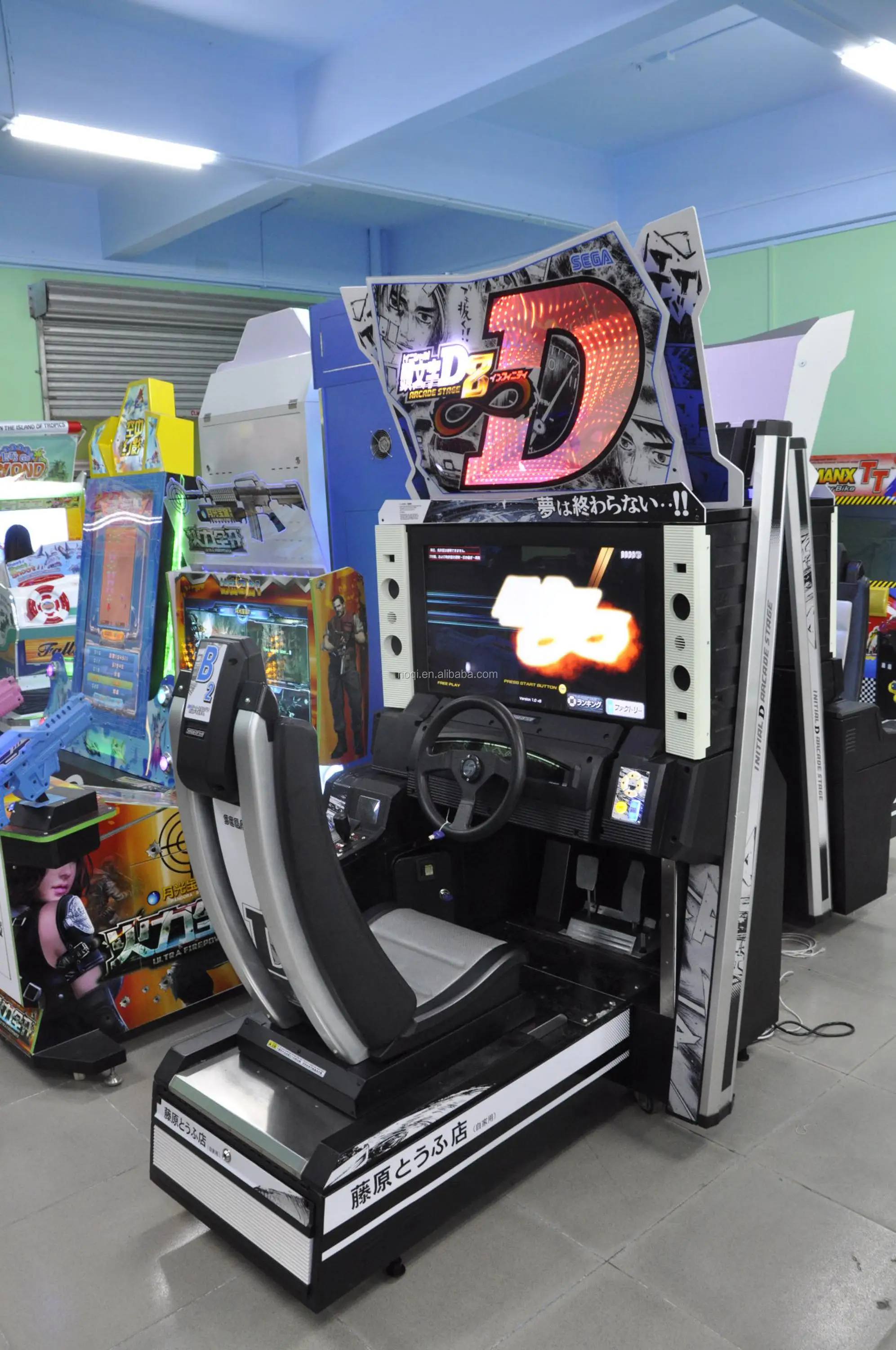 Alibaba best seller original arcade initial d8 india car racing game machine