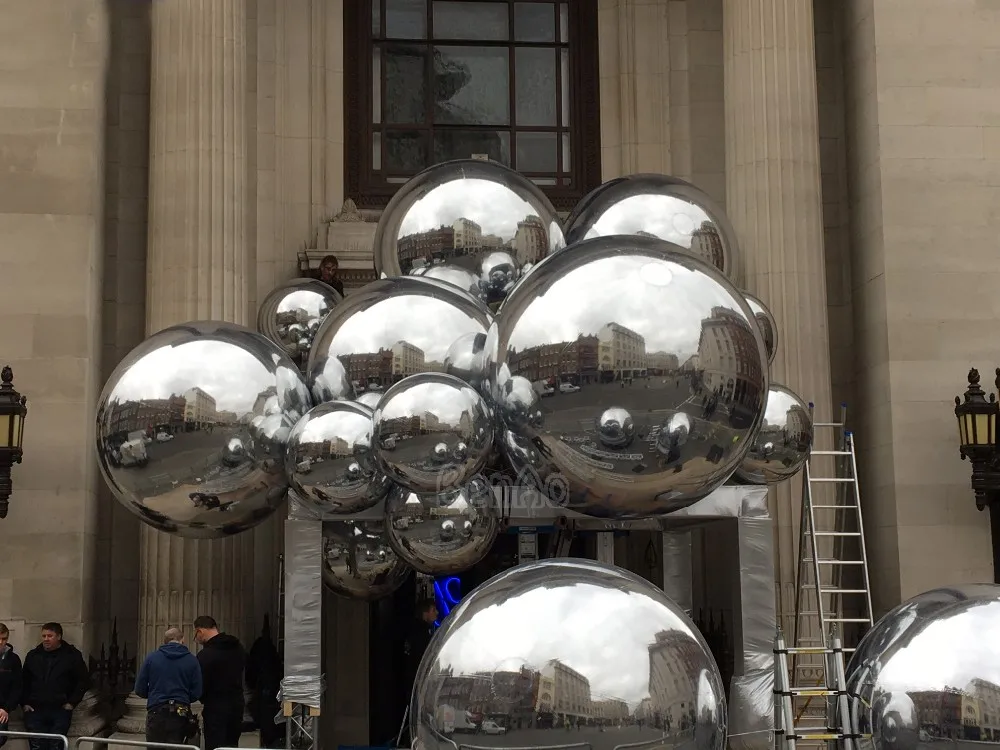 2019 Popular Inflatable Mirror Ball,Silver Reflective Ball,Inflatable