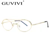 GUVIVI 2019 Oval shaped vintage glasses Metal eyeglass frames optical frames wholesale