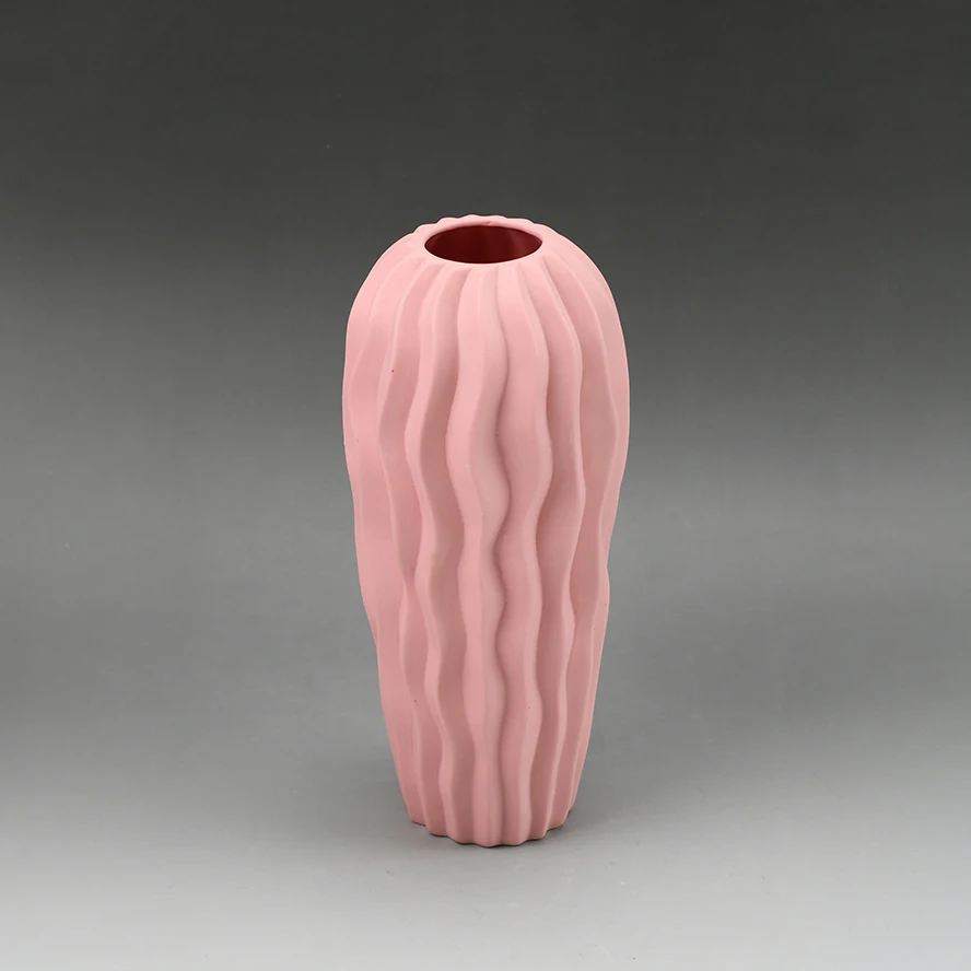 Wholesale Handmade Ceramic Pottery Flower Vase For Office Wedding